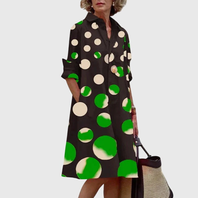 Helena™ | Paige  Stylowa Sukienka z Kieszeniami