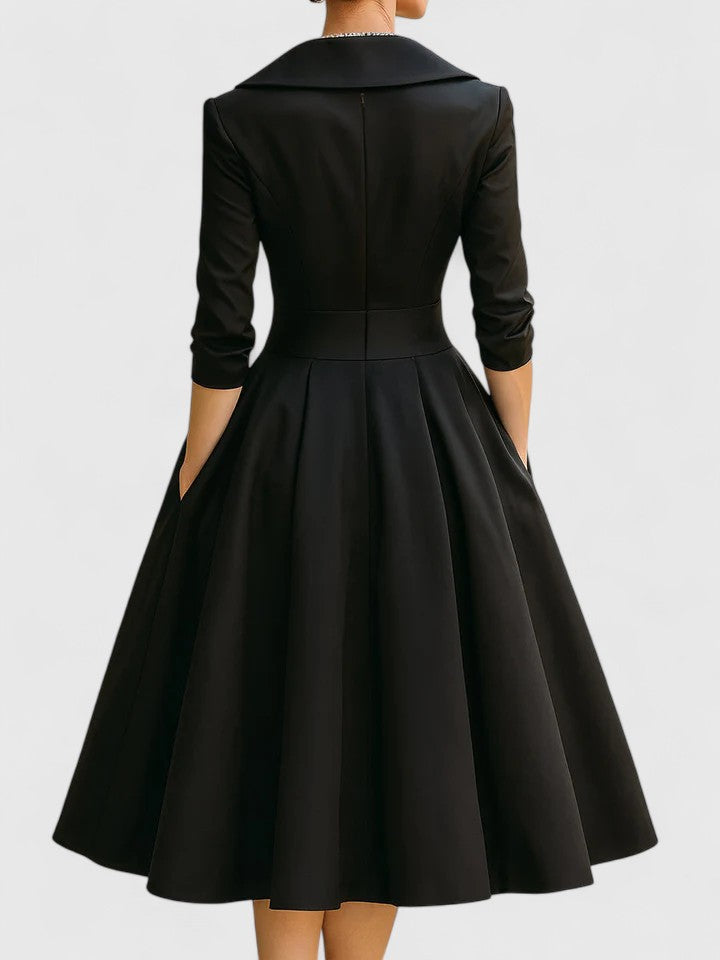 Helena™ | Zyrah  Elegancka Midi Sukienka