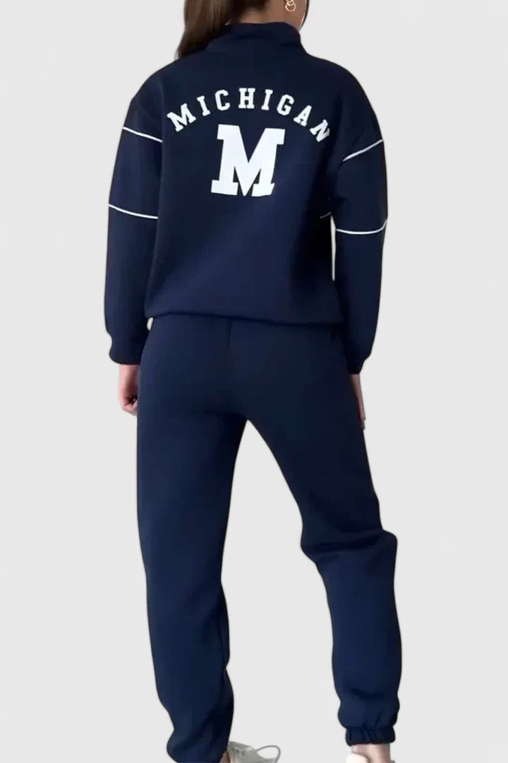 Helena™ | Alessyanna  Wygodny Dwuczęściowy Zestaw Wypoczynkowy