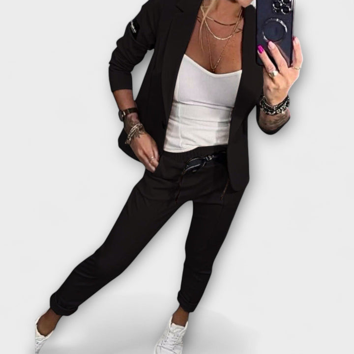 Helena™ | Vionne  Elegancki Zestaw Bluzki, Kurtki i Spodni