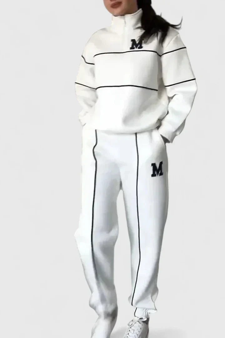 Helena™ | Alessyanna  Wygodny Dwuczęściowy Zestaw Wypoczynkowy