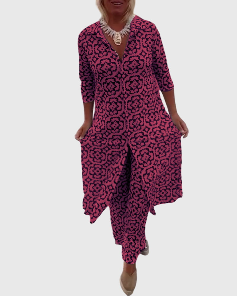 Helena™ | Gabriella  Elegancki Vintage Dwuczęściowy Zestaw