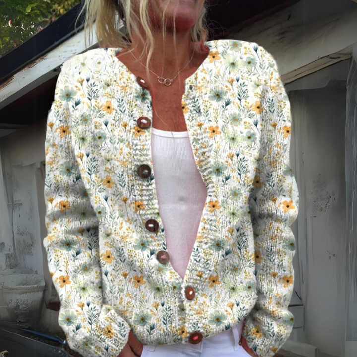 Helena™ | Villeneuve  Élégant Cardigan Floral