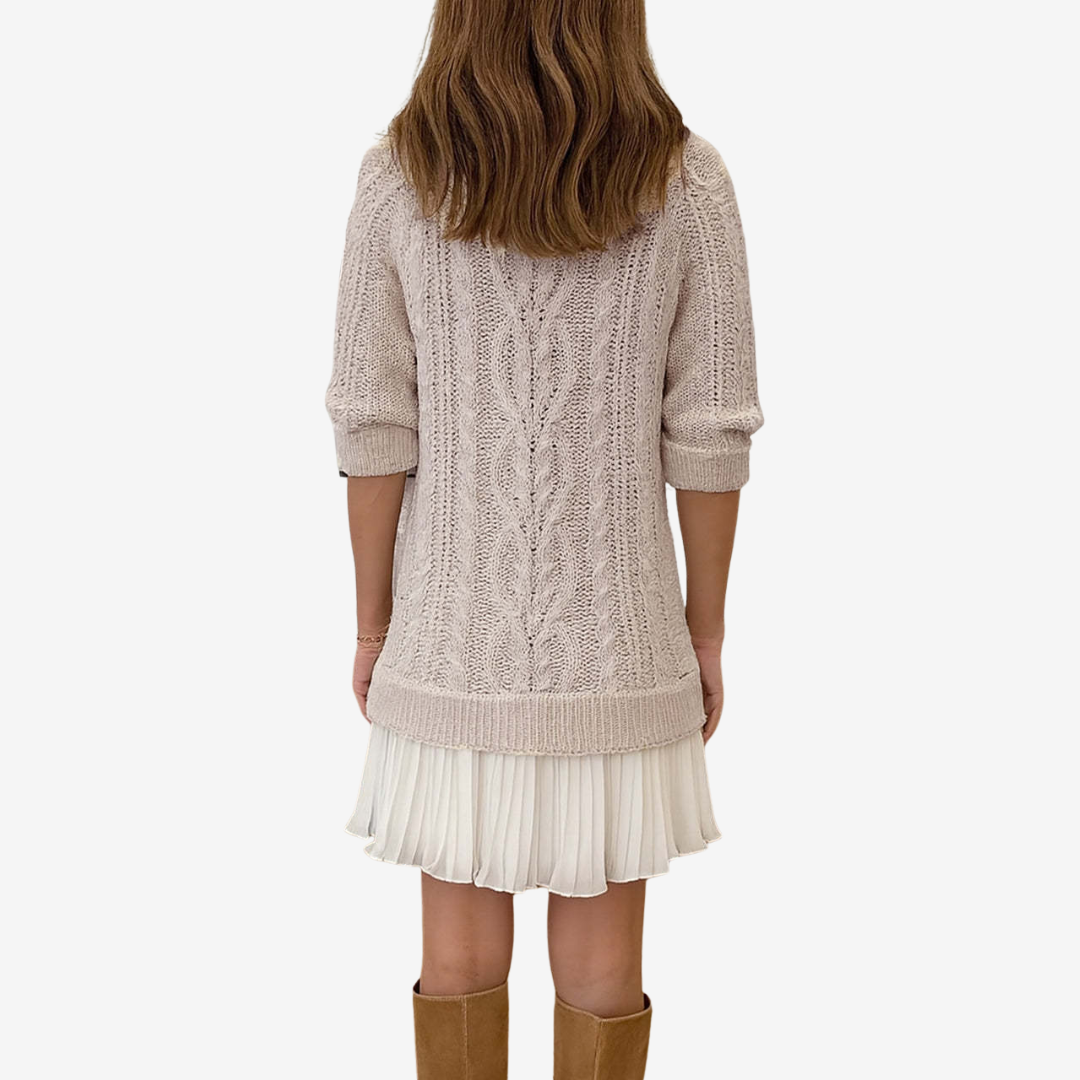 Helena™ | Villeneuve  Robe Pull en Maille