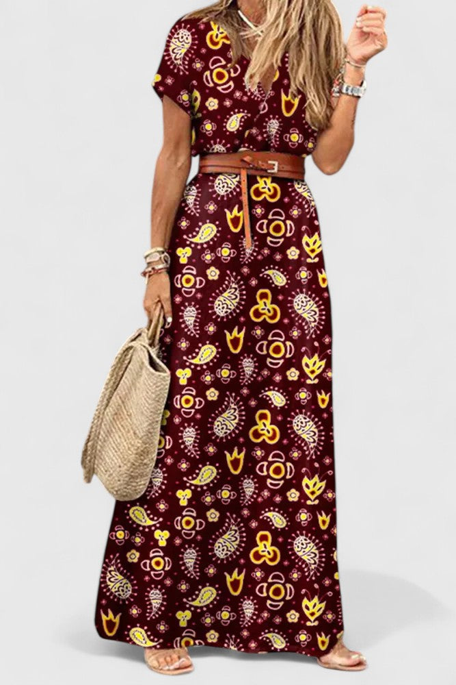 Helena™ | Milaryna  Elegancka Sukienka Aliniowa