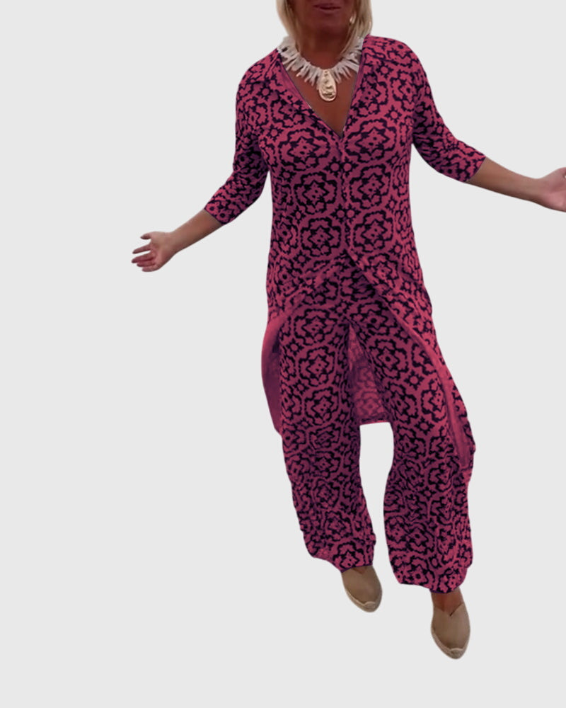 Helena™ | Gabriella  Elegancki Vintage Dwuczęściowy Zestaw