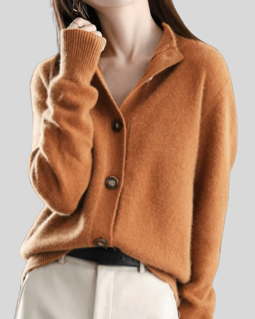 Helena™ | Claire  Cardigan en Cachemire de Style Rétro