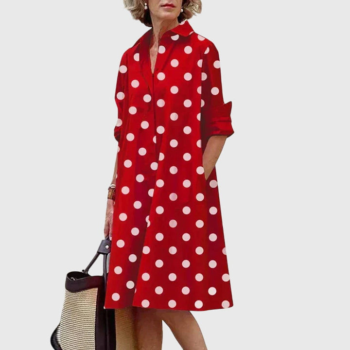 Helena™ | Paige  Stylowa Sukienka z Kieszeniami