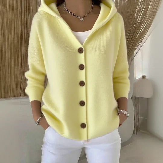 Helena™ | Villeneuve  Cardigan à capuche en coton doux