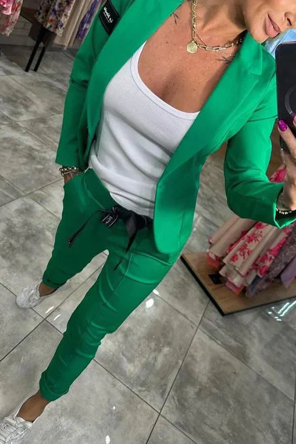 Helena™ | Villeneuve  Ensemble personnalisé avec blazer doux et joggings décontractés