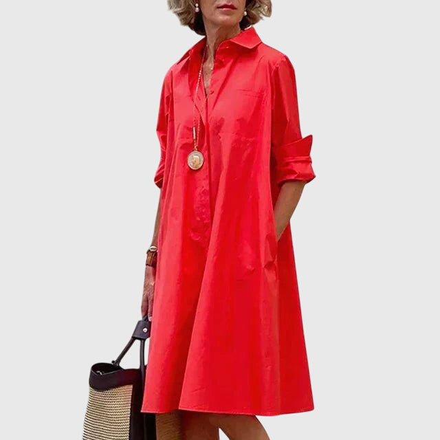 Helena™ | Paige  Stylowa Sukienka z Kieszeniami