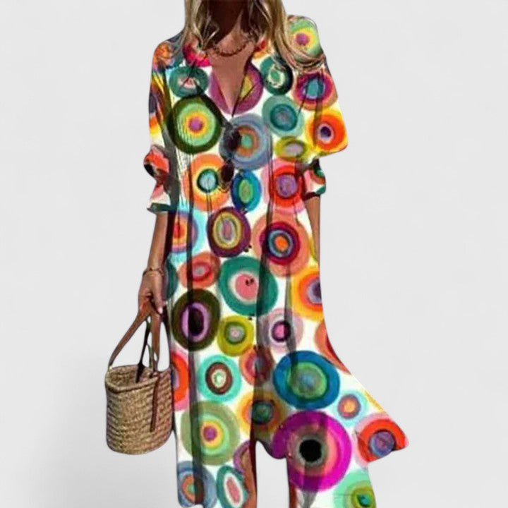 Helena™ | Paula  Elegancka Boho Sukienka