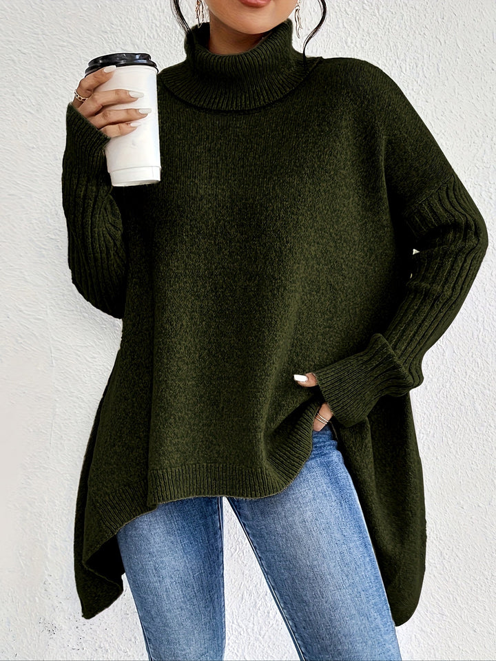 Helena™ | Isla  Pull Oversize à Col Roulé