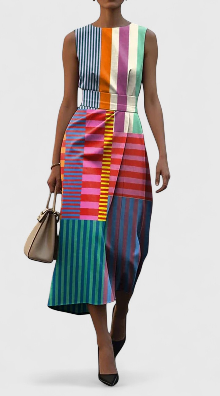 Helena™ | Lindsey  Elegancka Midi Sukienka