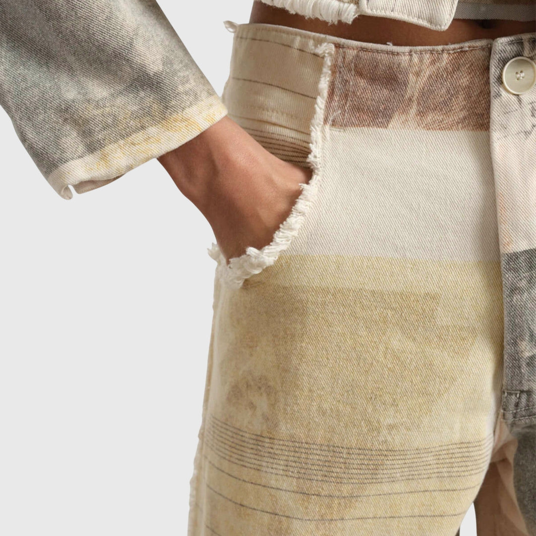 Helena™ | Alma  Szerokie Dżinsy