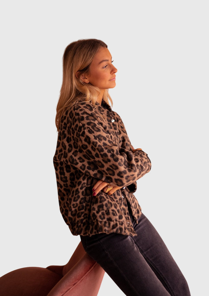Helena™ | Elodie  Stylowa Kurtka w Print Lwa