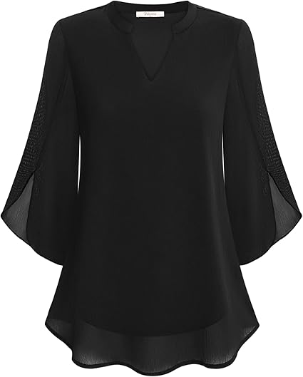Helena™ | Perrine – Blouse en Chiffon Aligne