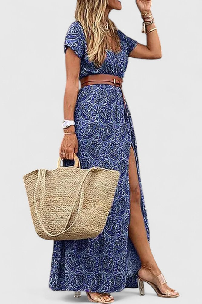 Helena™ | Milaryna  Elegancka Sukienka Aliniowa