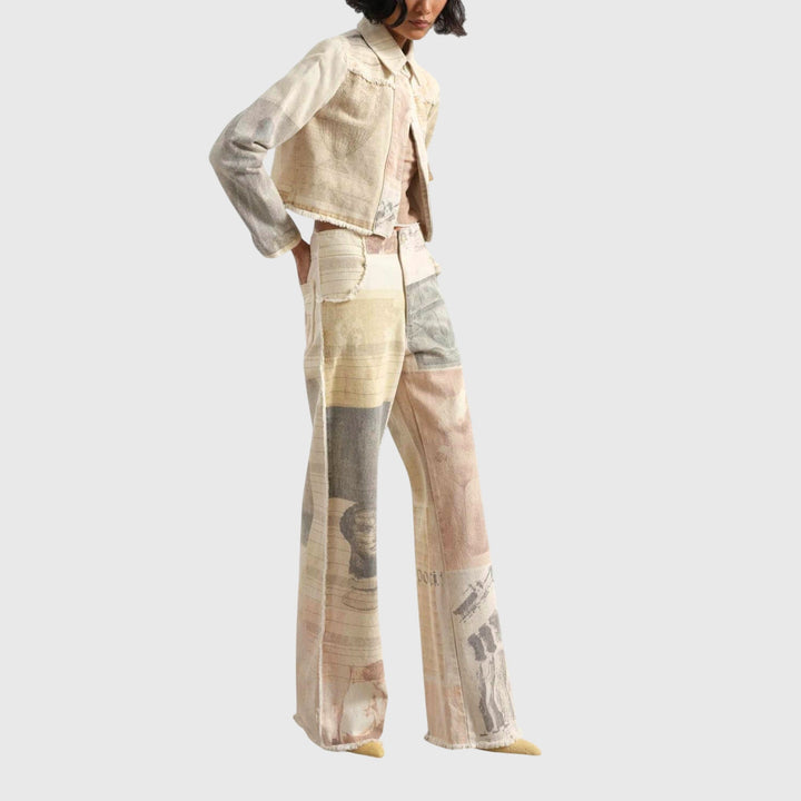 Helena™ | Alma  Szerokie Dżinsy