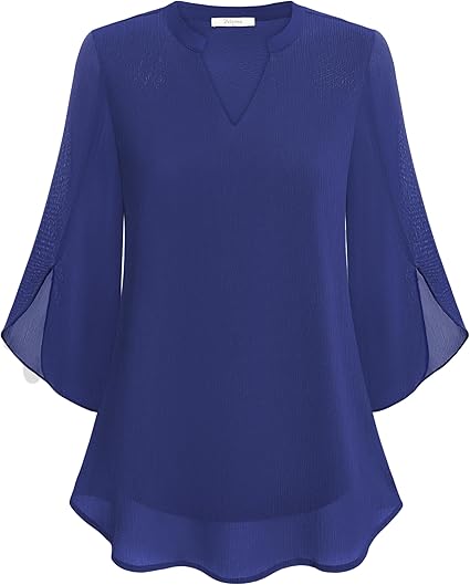 Helena™ | Perrine – Blouse en Chiffon Aligne