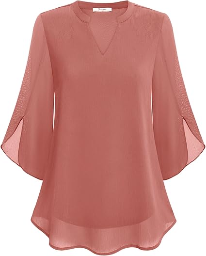 Helena™ | Perrine – Blouse en Chiffon Aligne