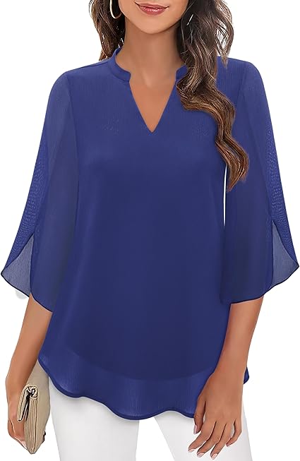 Helena™ | Perrine – Blouse en Chiffon Aligne