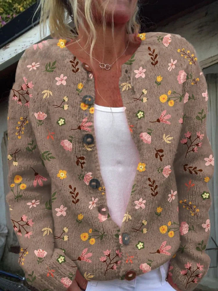 Helena™ | Villeneuve  Élégant Cardigan Floral