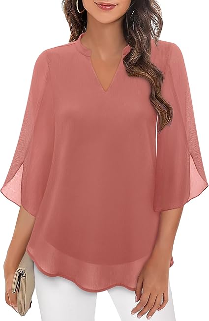 Helena™ | Perrine – Blouse en Chiffon Aligne