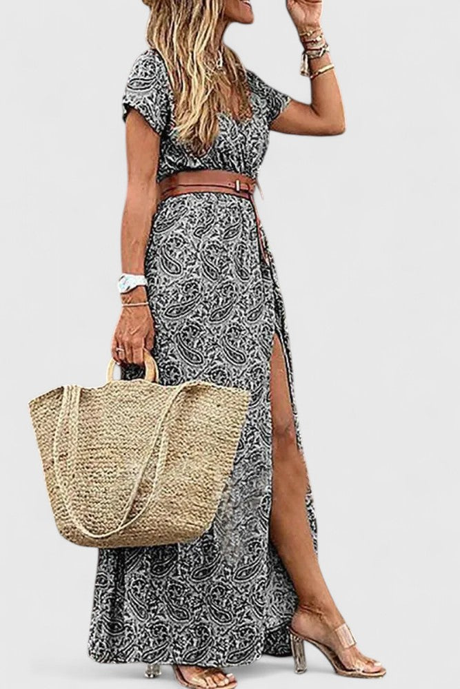 Helena™ | Milaryna  Elegancka Sukienka Aliniowa