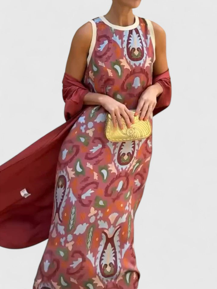 Helena™ | Anzhelia  Elegancka Sukienka Przepływowa