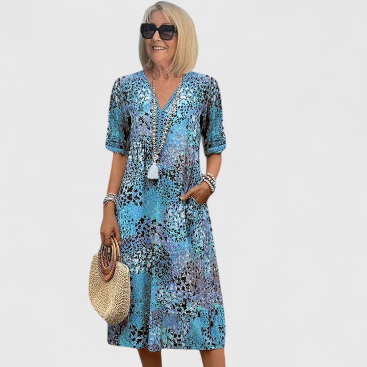 Helena™ | Isolde  Stylowa Midi Sukienka