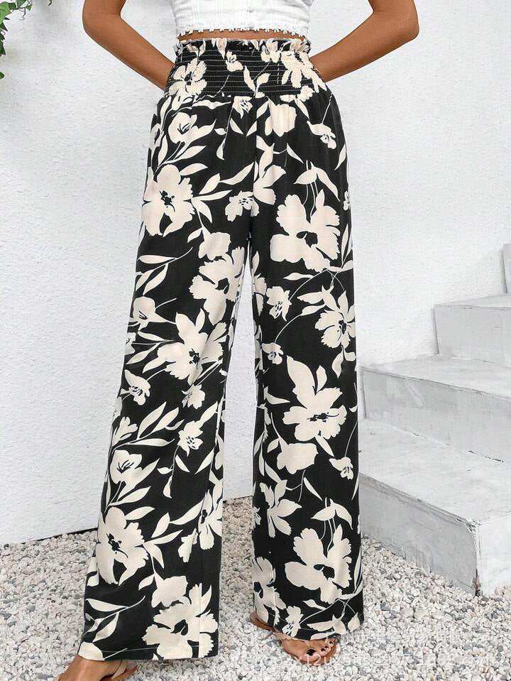 Helena™ | Floriana  Pantalons Amples avec Imprimé Floral