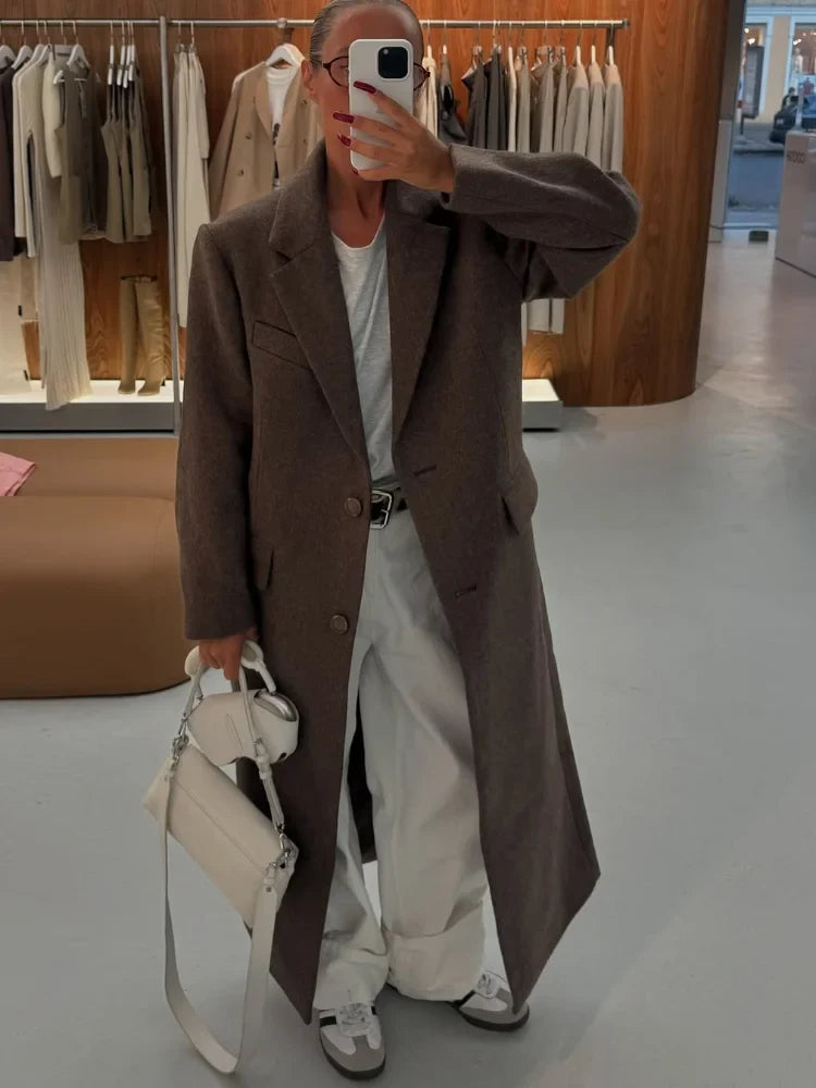 Helena™ | Villeneuve – Manteau Café Chic