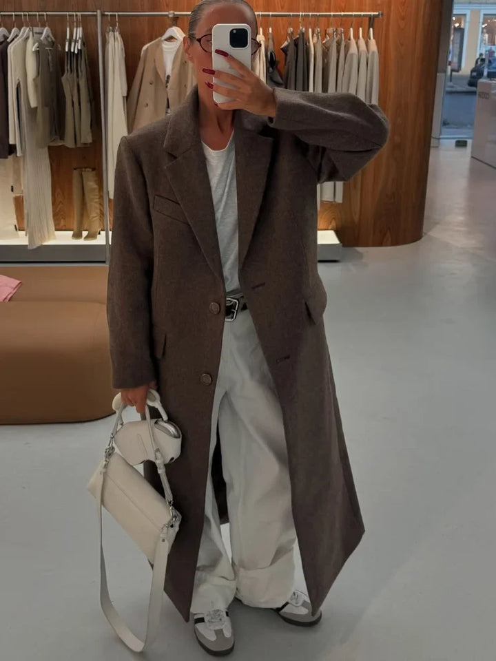 Helena™ | Villeneuve – Manteau Café Chic