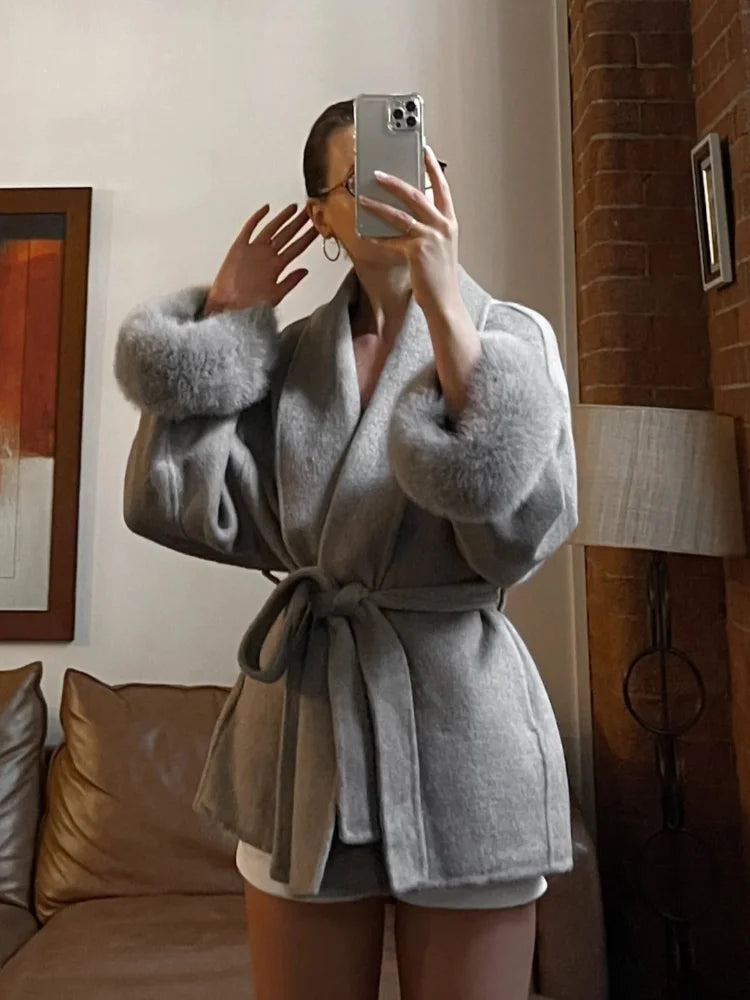 Helena™ | Villeneuve – Veste Ceinturée Douce