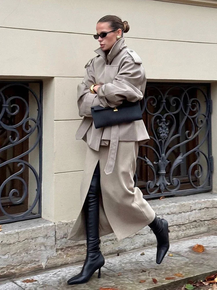 Helena™ | Villeneuve – Manteau Ceinturé Élégant