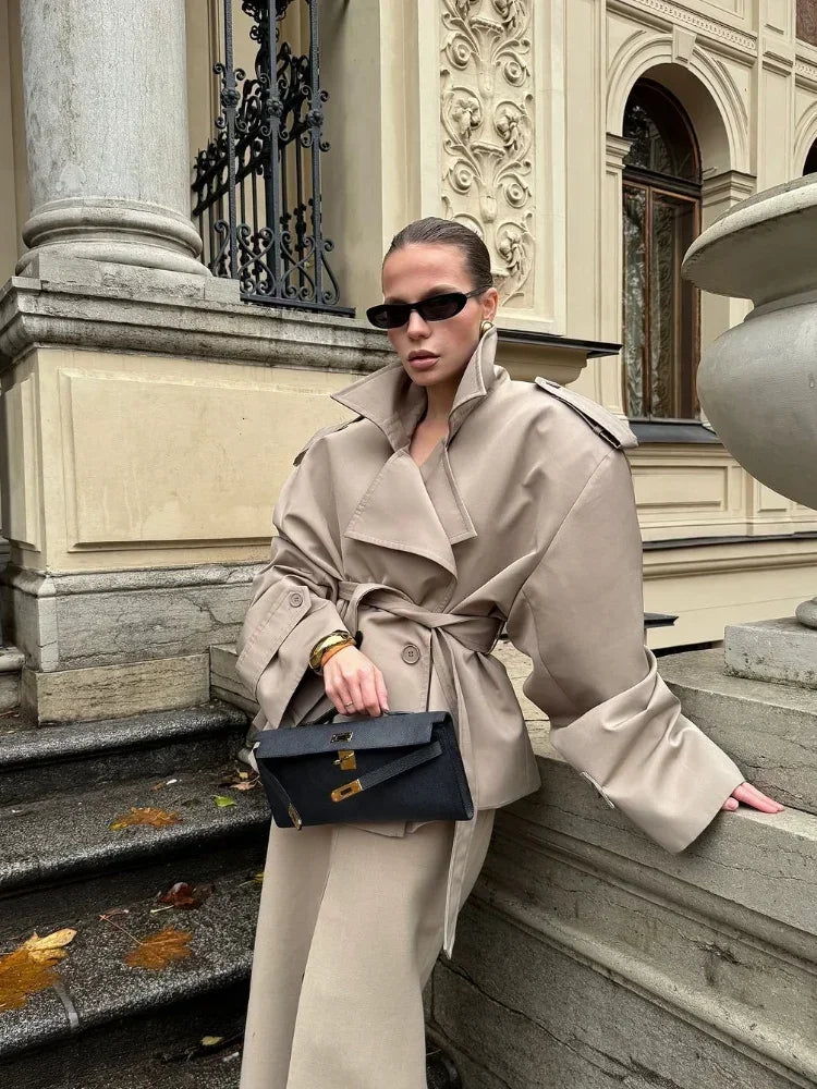 Helena™ | Villeneuve – Manteau Ceinturé Élégant