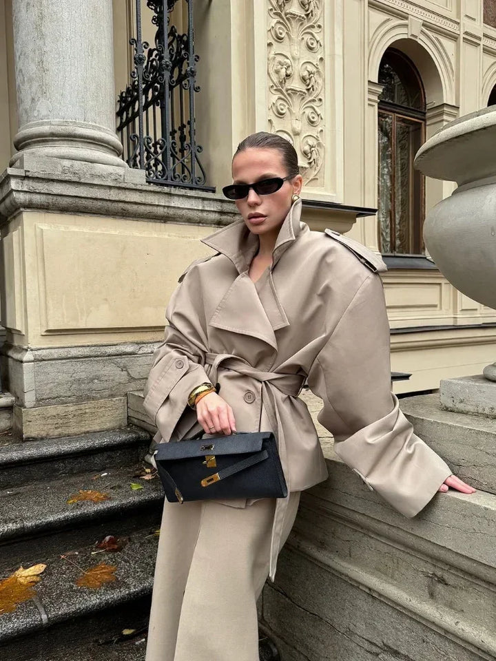 Helena™ | Villeneuve – Manteau Ceinturé Élégant