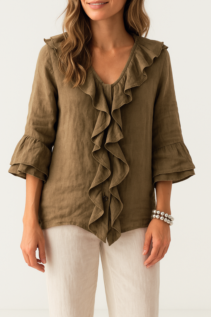 Helena™ | Luna  Chemise froissée