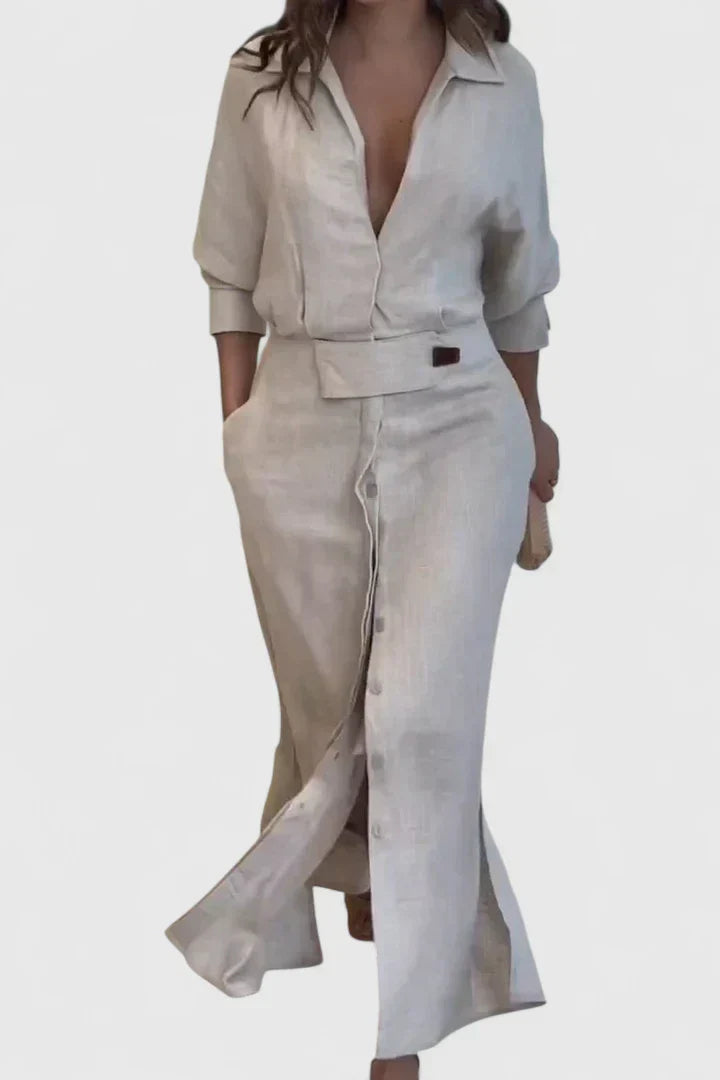 Helena™ | Monique  Elegancka Maxi Sukienka