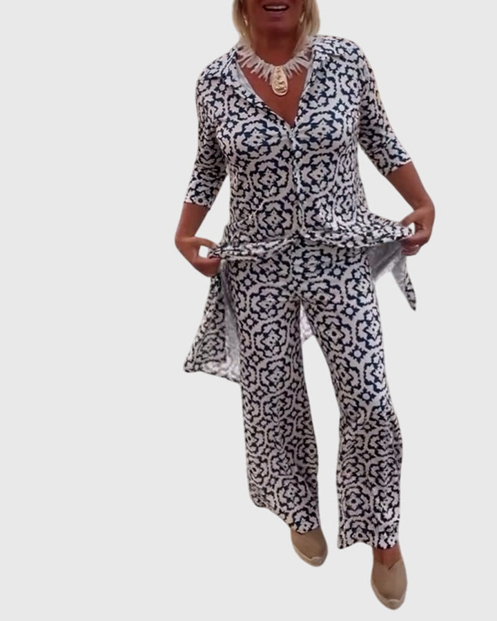 Helena™ | Gabriella  Elegancki Vintage Dwuczęściowy Zestaw