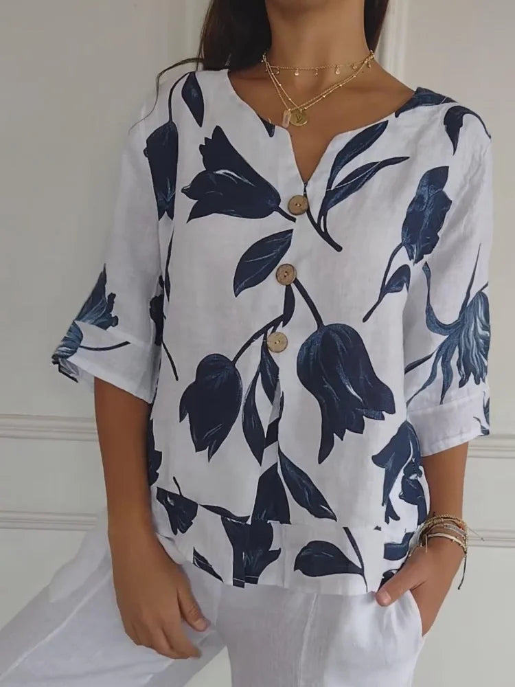 Helena™ | Luna  Blouse à fleurs