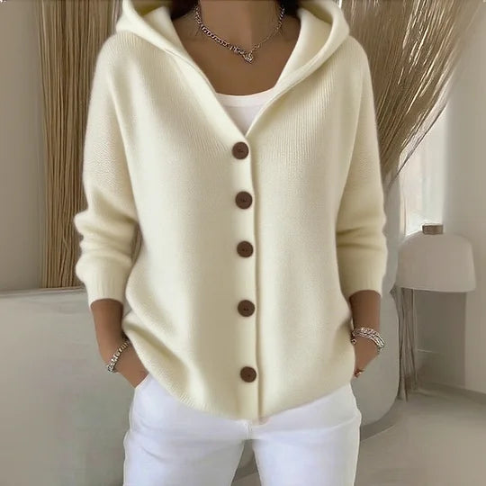 Helena™ | Villeneuve  Cardigan à capuche en coton doux