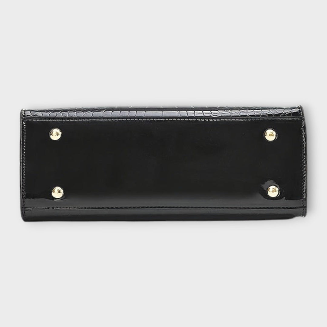 Helena™ | Olivia  Torebka z błyszczącym wzorem krokodyla