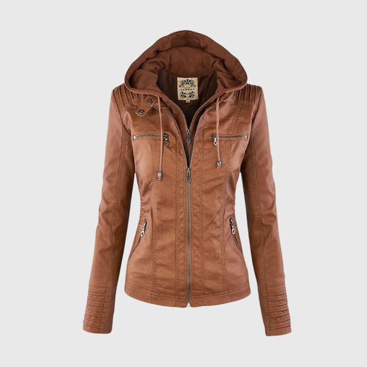 Helena™ | KAROLINE Stylowa i unikalna skórzana kurtka