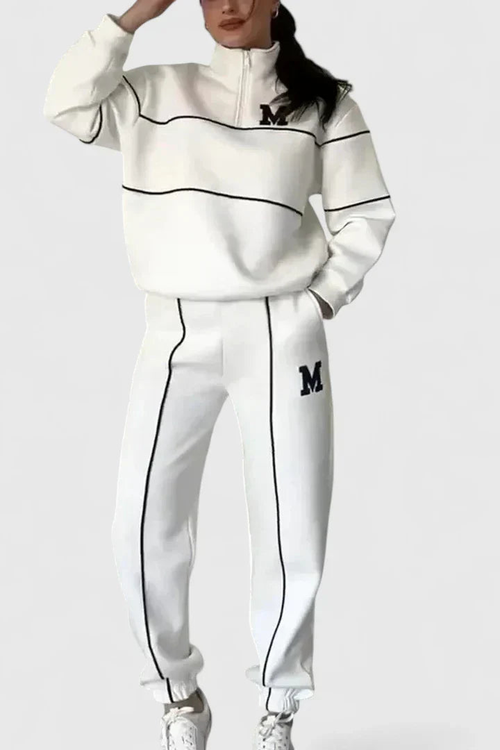 Helena™ | Alessyanna  Wygodny Dwuczęściowy Zestaw Wypoczynkowy