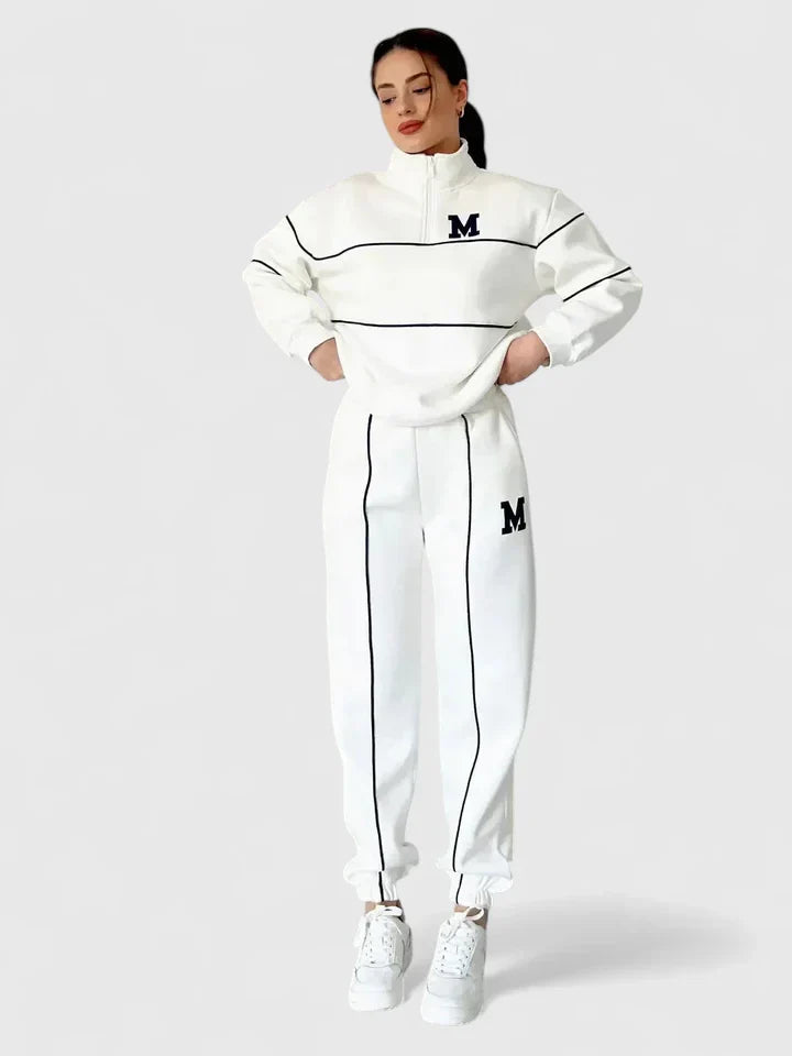 Helena™ | Alessyanna  Wygodny Dwuczęściowy Zestaw Wypoczynkowy