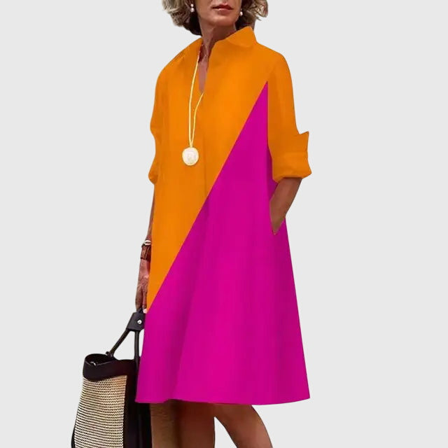 Helena™ | Paige  Stylowa Sukienka z Kieszeniami