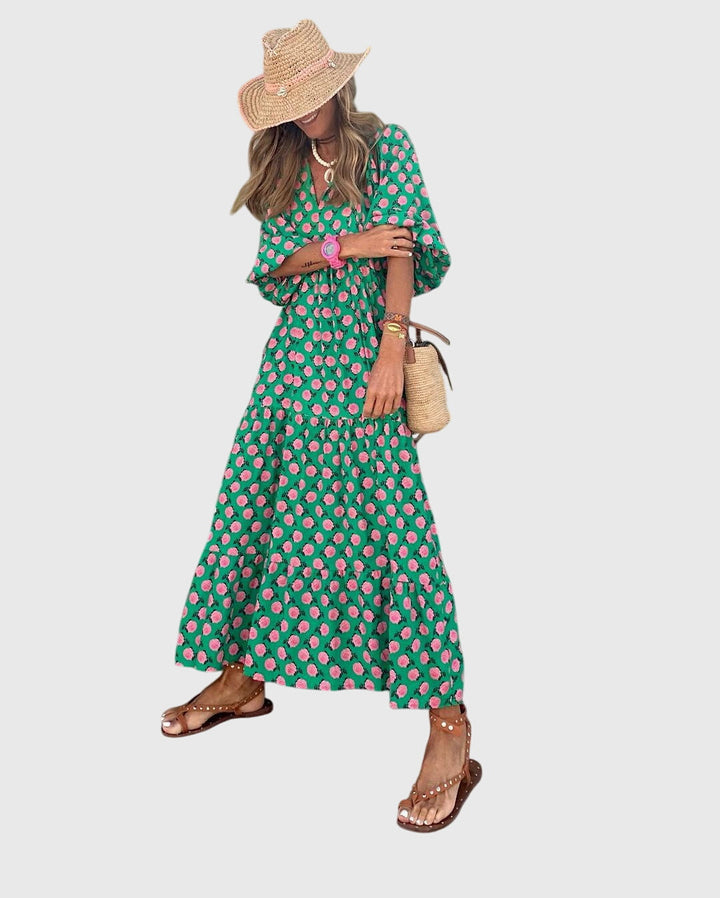 Helena™ | Sarah  Boho Maxi Sukienka