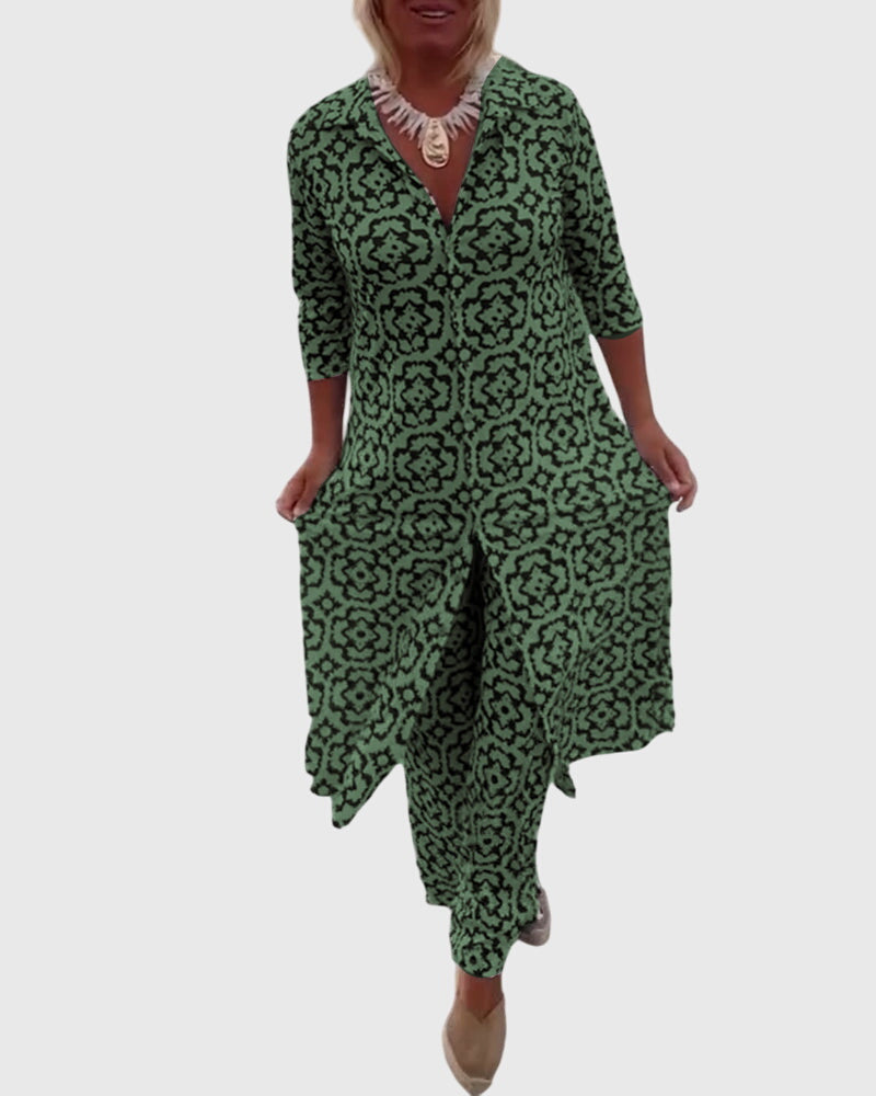 Helena™ | Gabriella  Elegancki Vintage Dwuczęściowy Zestaw